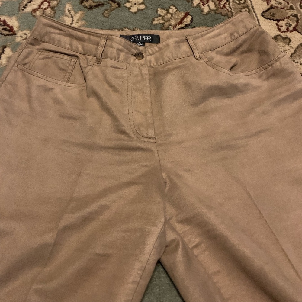Kasper faux suede dress pants. Size 10